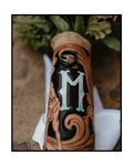 Custom Leather Wedding Bouquet Wrap