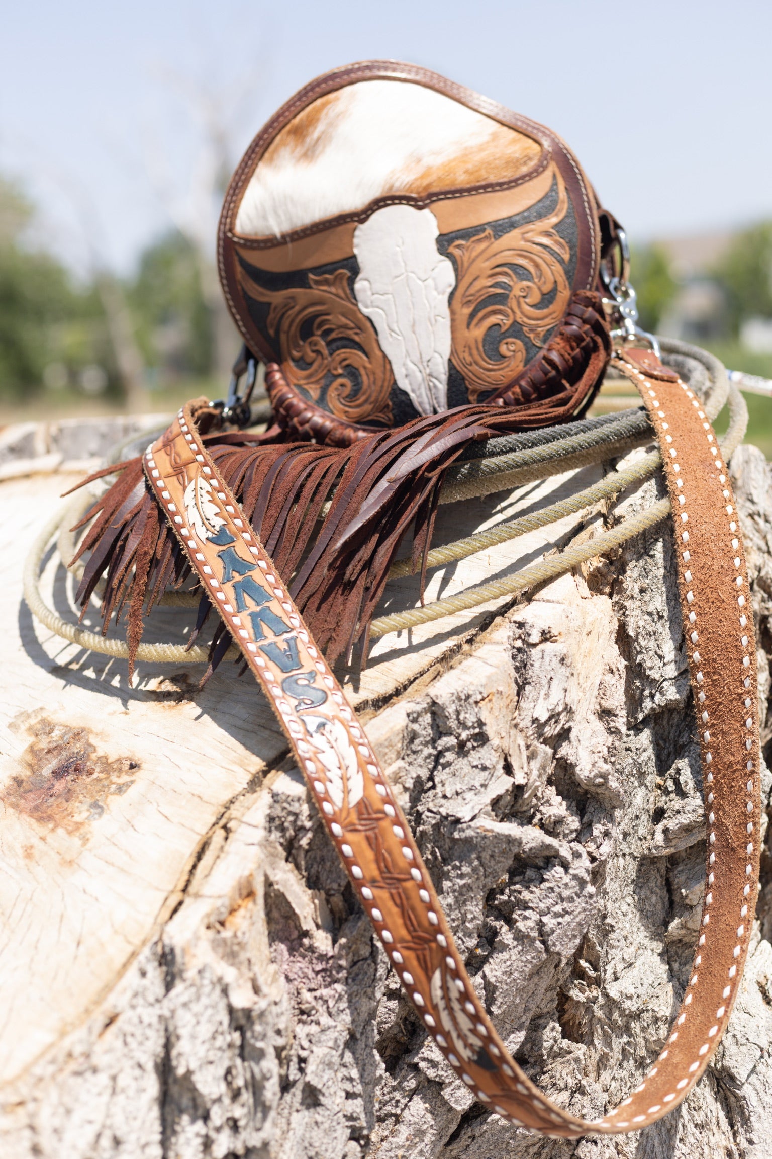 Custom Leather Purse Strap